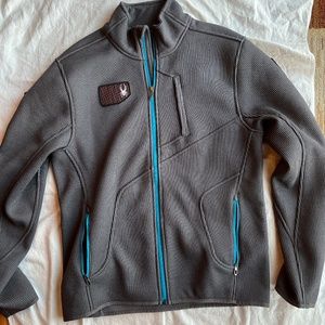 Spyder wengen Mens zip sweater medium